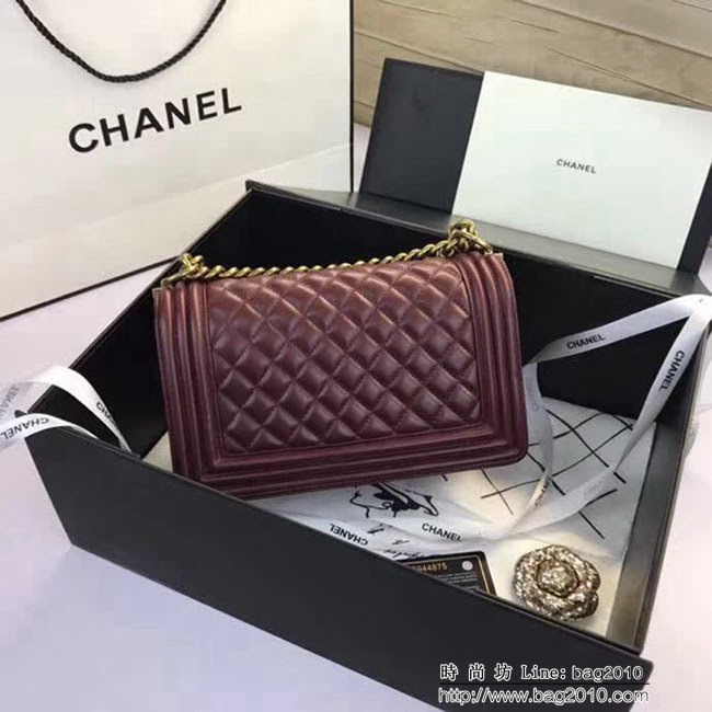 香奈兒CHANEL A67086菱格原版羊皮單肩斜挎鏈條包 DSC2086